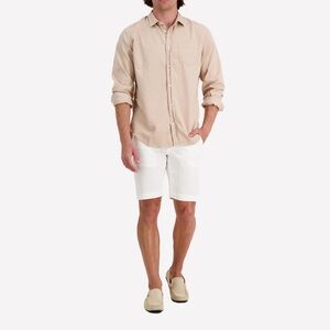 Frank & Eileen sand distressed Luke button down shirt